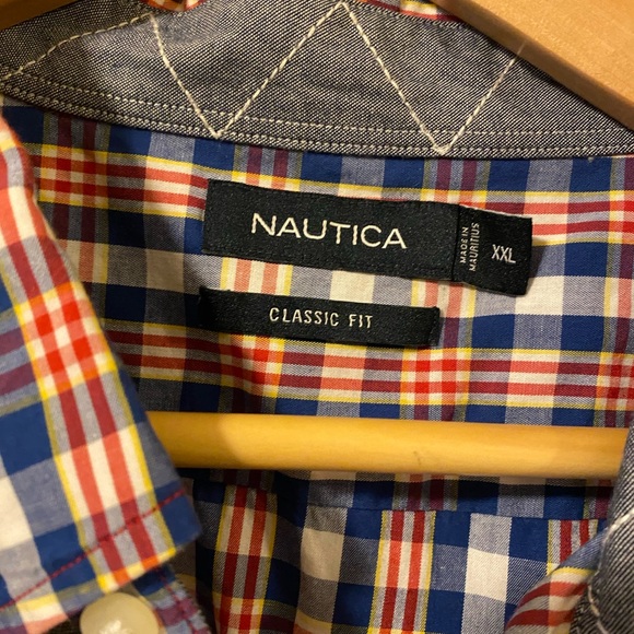 EUC Nautica Men’s Short Sleeve Dress Shirt Size XXL - Picture 3 of 4